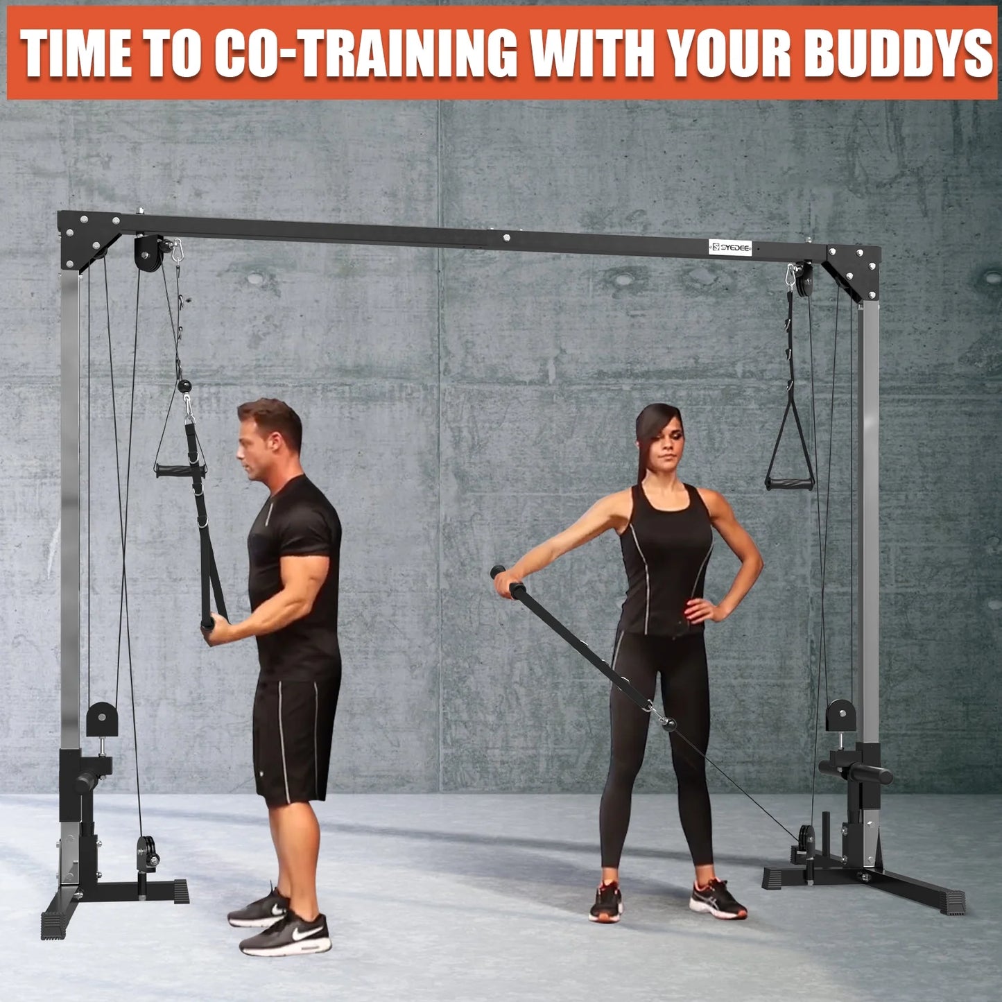 Dual Pulley Cable Machine for Home Gym W471