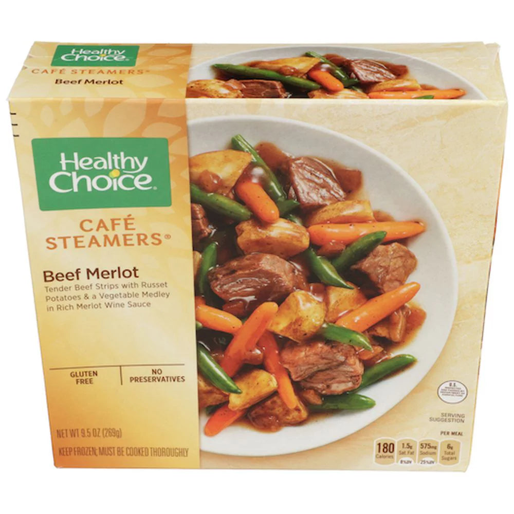 Beef Merlot Frozen Meal, 9.5 oz, 8-Pack L418