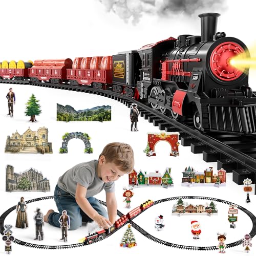 Electric Train Set for Kids with Lights and Sounds H492