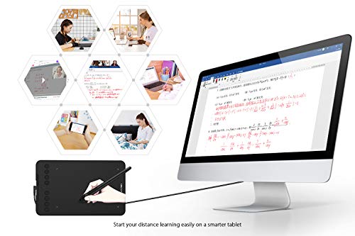 Drawing Tablet with 8192 Levels Pressure, 7 x 4 inch, 8 Shortcut Keys M356256