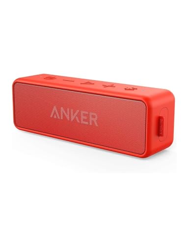 Anker Soundcore 2 Portable Bluetooth Speaker with 12W Stereo Sound, Bluetooth 5, Bassup, IPX7 Waterproof, 24-Hour Playtime, Wireless Stereo Pairing, Speaker for Home, Outdoors, Travel