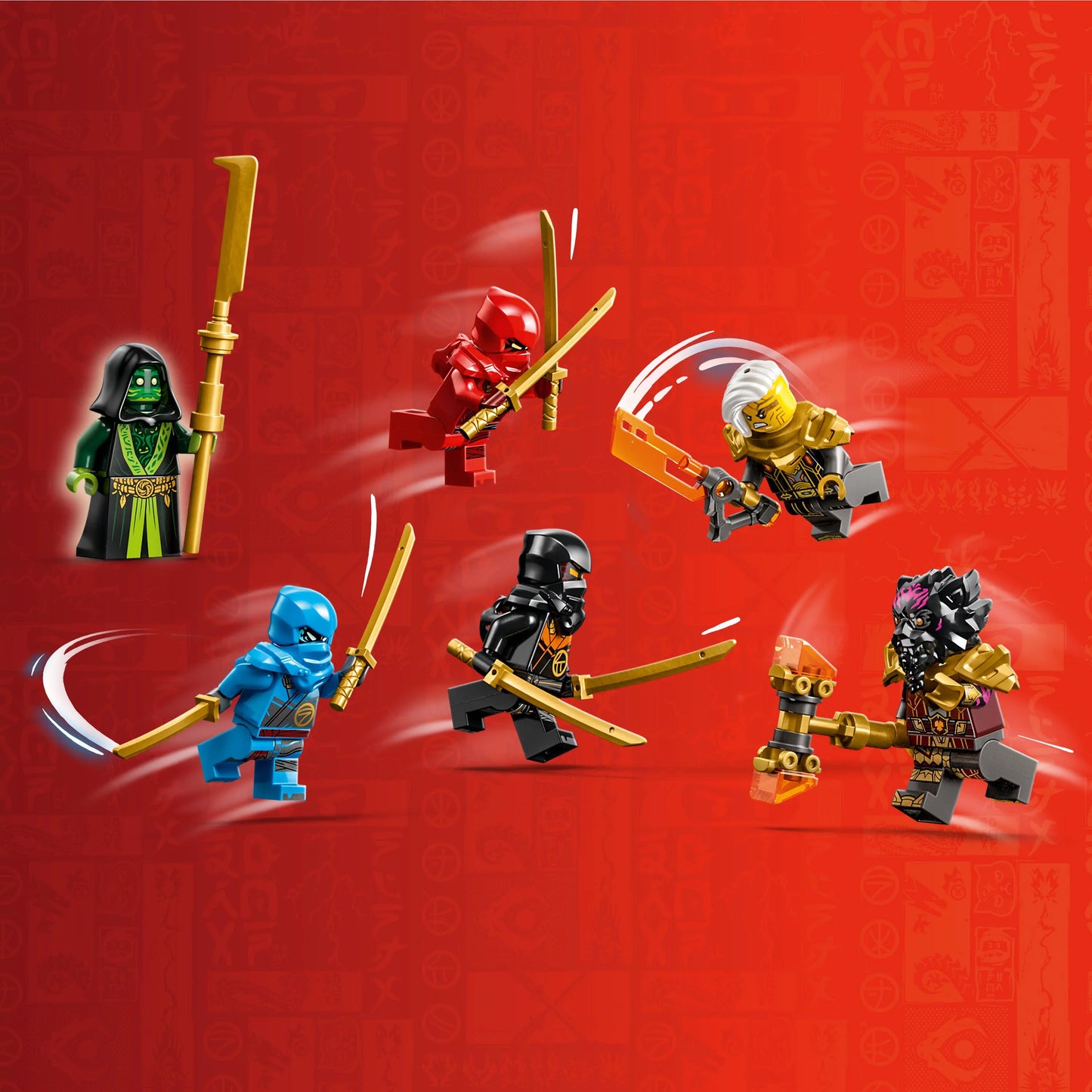 NINJAGO Temple of the Dragon Energy Cores Building Toy with 6 Minifigures N7313