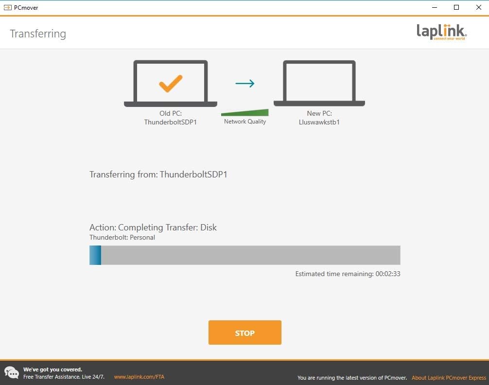 PCmover Express - Move Files and Settings to New PC Q554