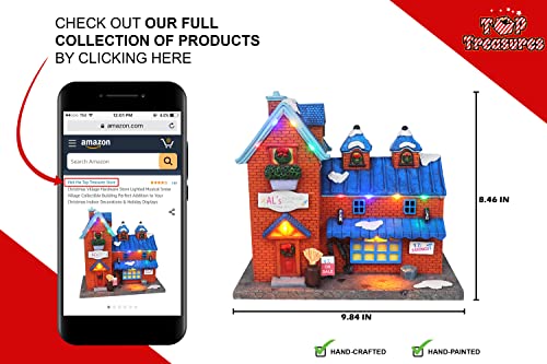 Lighted Musical Snow Village with Animated Kids Sledding A910926