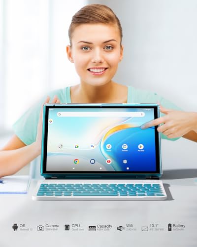 10 inch Android Tablet with Keyboard Case, Mouse and Stylus S658