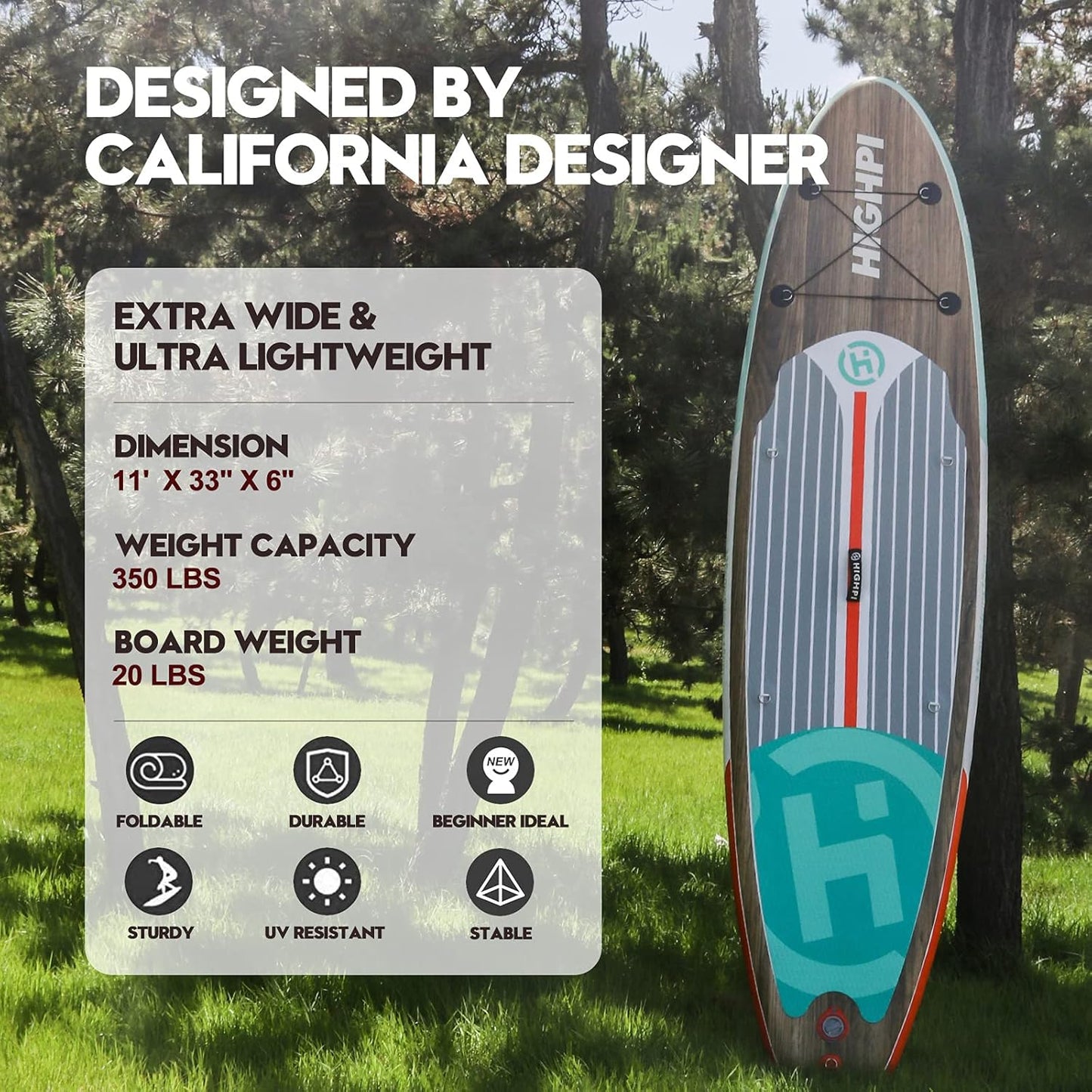 Inflatable Stand Up Paddle Board with Backpack and Accessories M3526