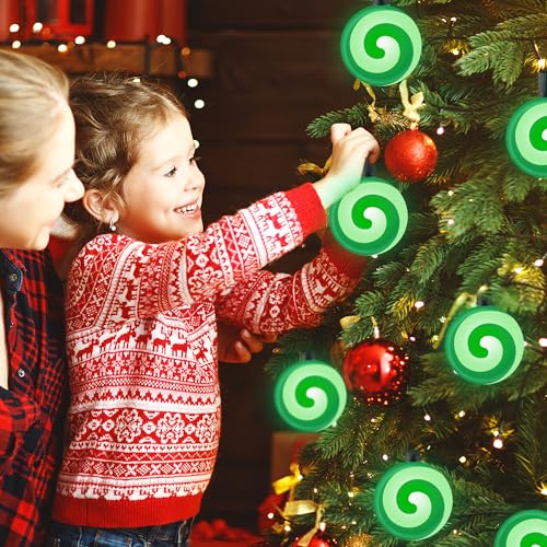 Unicorn Christmas Lollipop Pathway Lights, 10 LED Peppermint String Lights with Stakes M138626