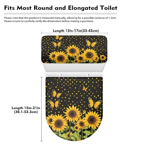 Christmas Toilet Lid and Tank Cover Set for Bathroom Decor Q334993