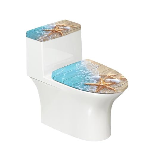 Christmas Toilet Lid and Tank Cover Set for Bathroom Decor Q334993