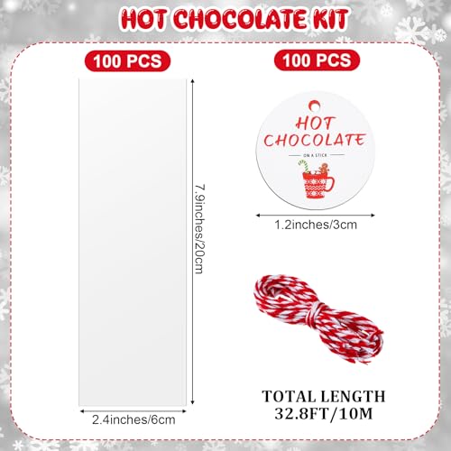 100 Set Christmas Wooden Spoons for Hot Cocoa, Chocolate, and Baking A7471