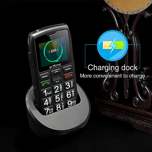 Unlocked Big Button 4G LTE Cell Phone for Seniors with SOS and USB-C Charging T176