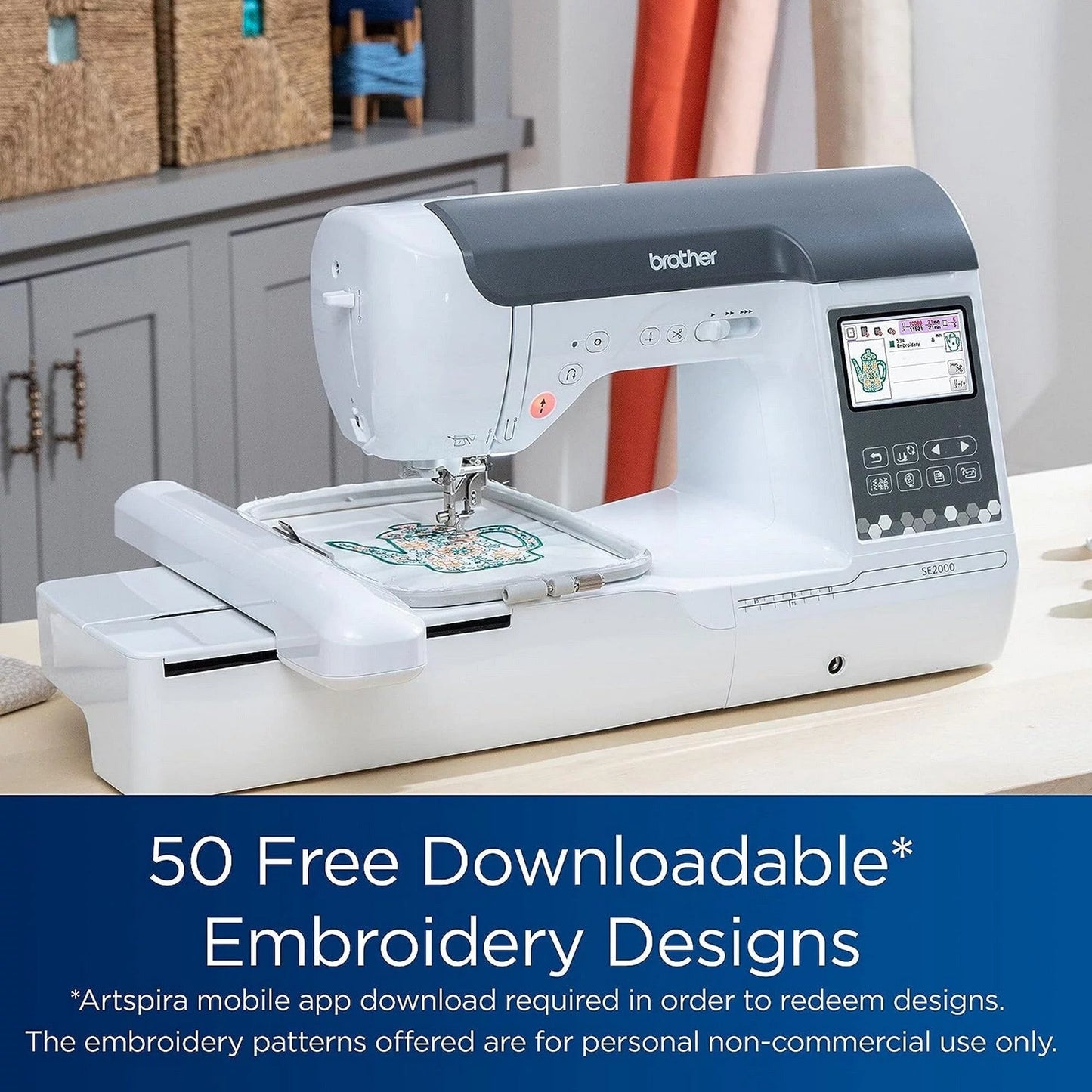 Sewing and Embroidery Machine with Deluxe Bundle V68981