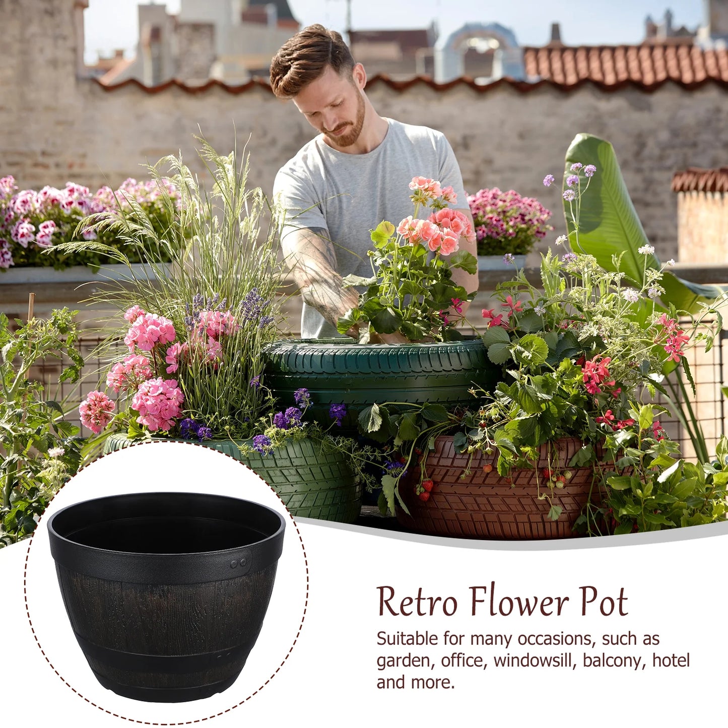 Large Planter Pots for Garden Decor P487131