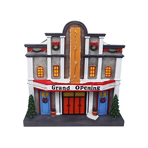 Lighted Musical Snow Village with Animated Kids Sledding A910926