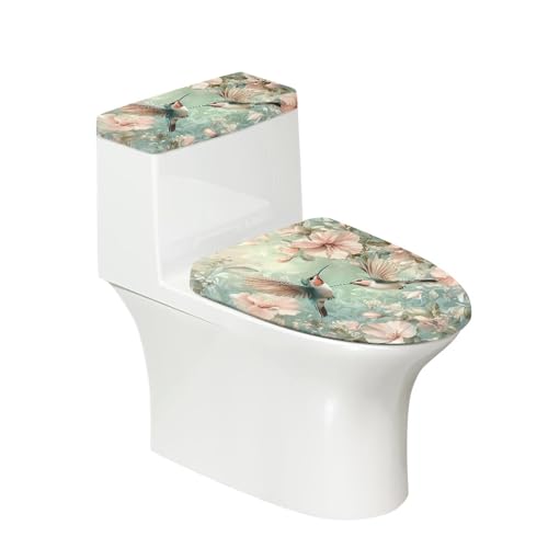 Christmas Toilet Lid and Tank Cover Set for Bathroom Decor Q334993