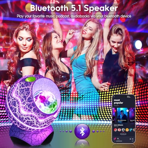 Star Projector with Bluetooth Speaker and White Noise for Bedroom U548539