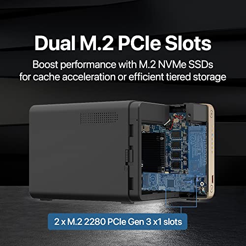 4 Bay Desktop NAS with Intel Celeron Quad-core Processor and Dual 2.5GbE F683073