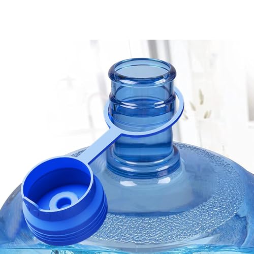 Water Jug Cap 5 Gallon, Silicone Reusable with Hang Loop, 55mm, 2 Pack O817