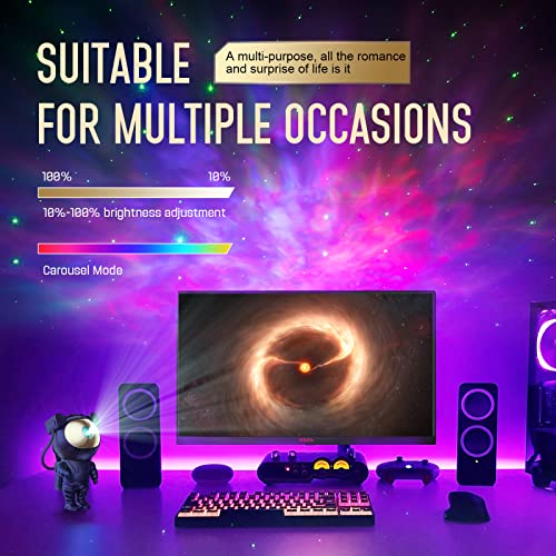 Astronaut Star Projector Night Light with Remote and Timer H43959