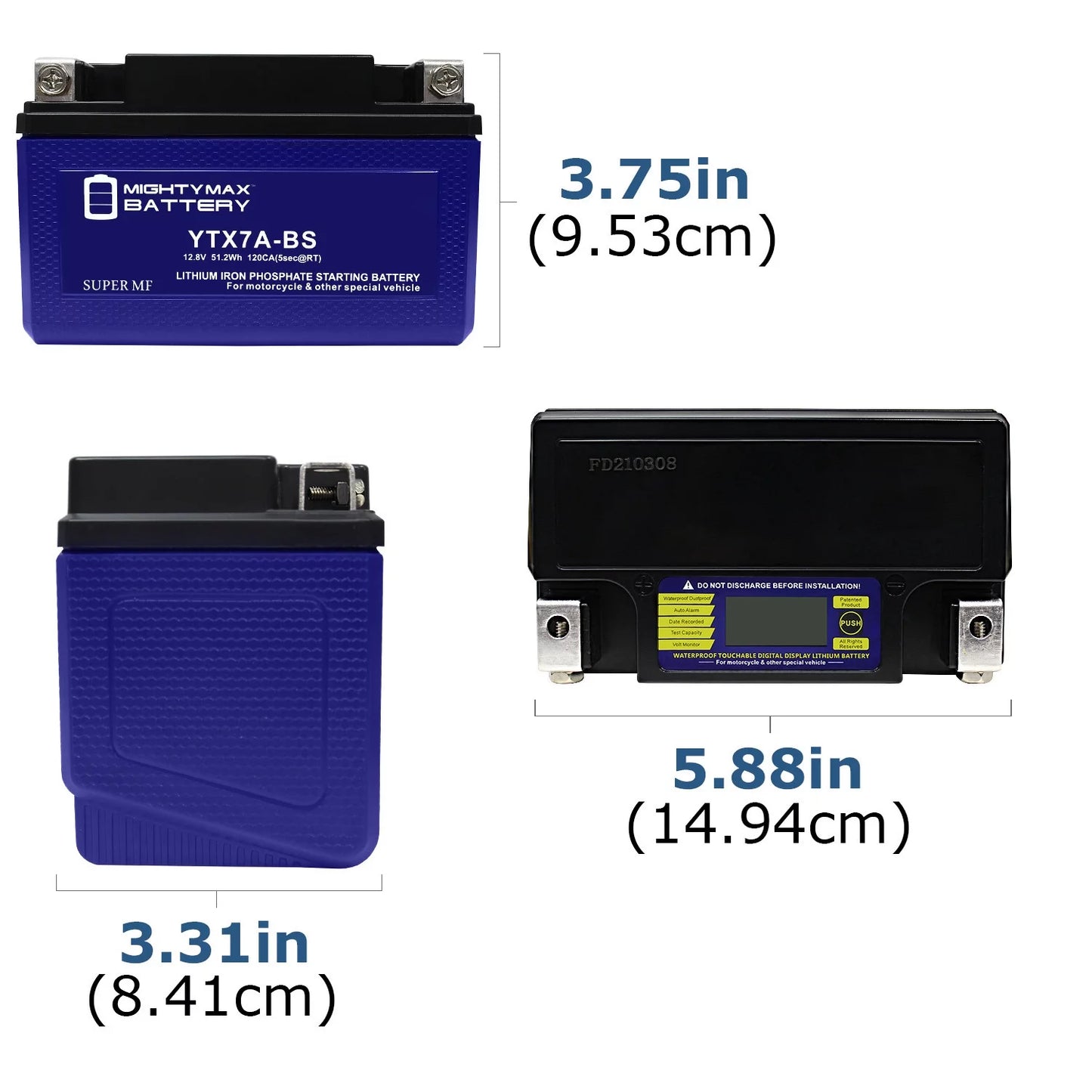 Lithium Replacement Battery Compatible with High Performance Scooter - 6 Pack W451