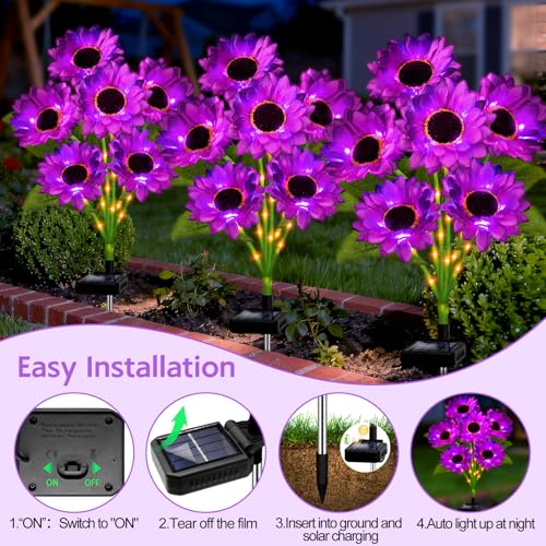 Outdoor Solar Christmas Decorations, 180 LED Candy Cane Lights, 8 Modes, Waterproof M23825