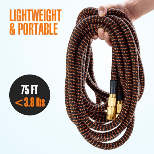 Expandable Garden Hose 75ft with Spray Nozzle S30293