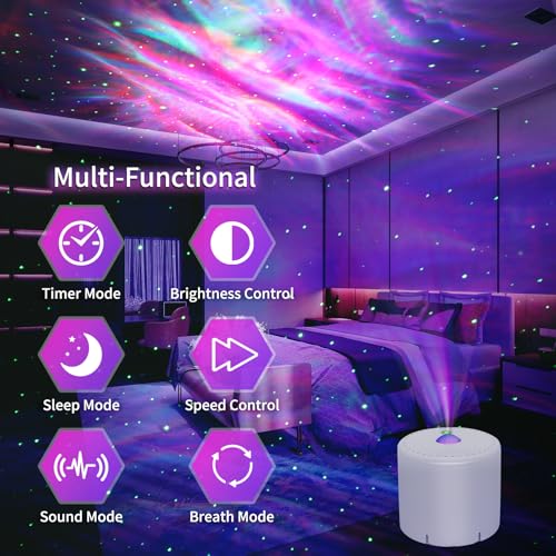 Laser Christmas Projector Lights Outdoor, Red and Green Stars, IP65 Waterproof H73494
