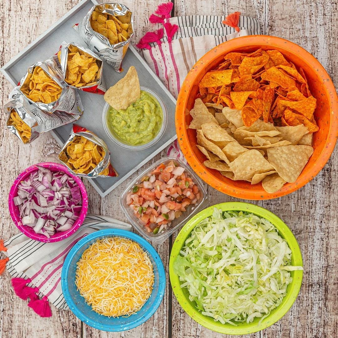 4 Piece Nesting Mixing Bowls for Food Prep and Serving, Durable Melamine, Space Saving Storage K913490