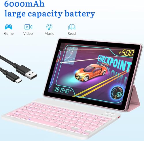 10 Inch Android Tablet with Keyboard Case Mouse Stylus S54567