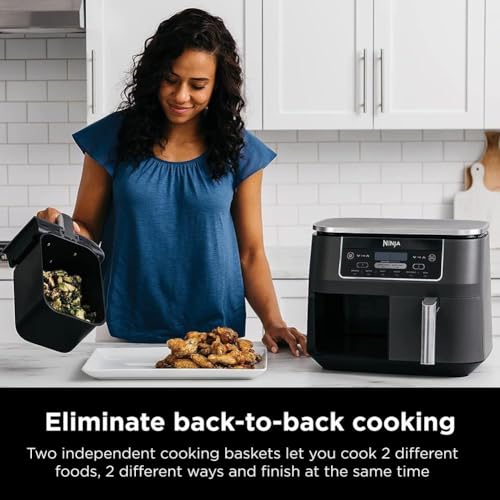 10QT 6-in-1 DualZone Air Fryer with 2 Independent Baskets X511450