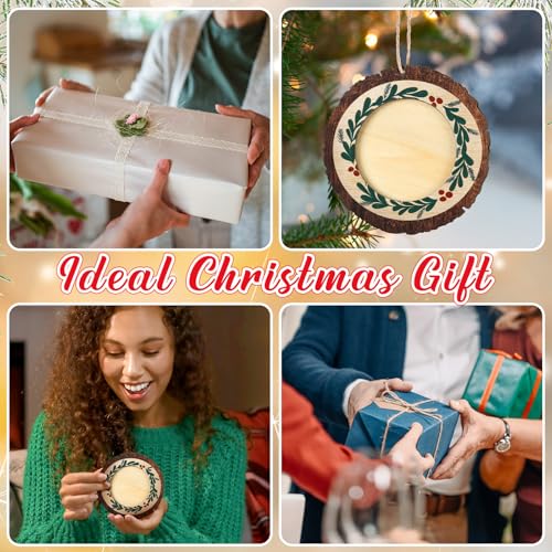 24 Pcs Christmas Photo Ornament Frames for Baby First Christmas Tree Keepsake F1934