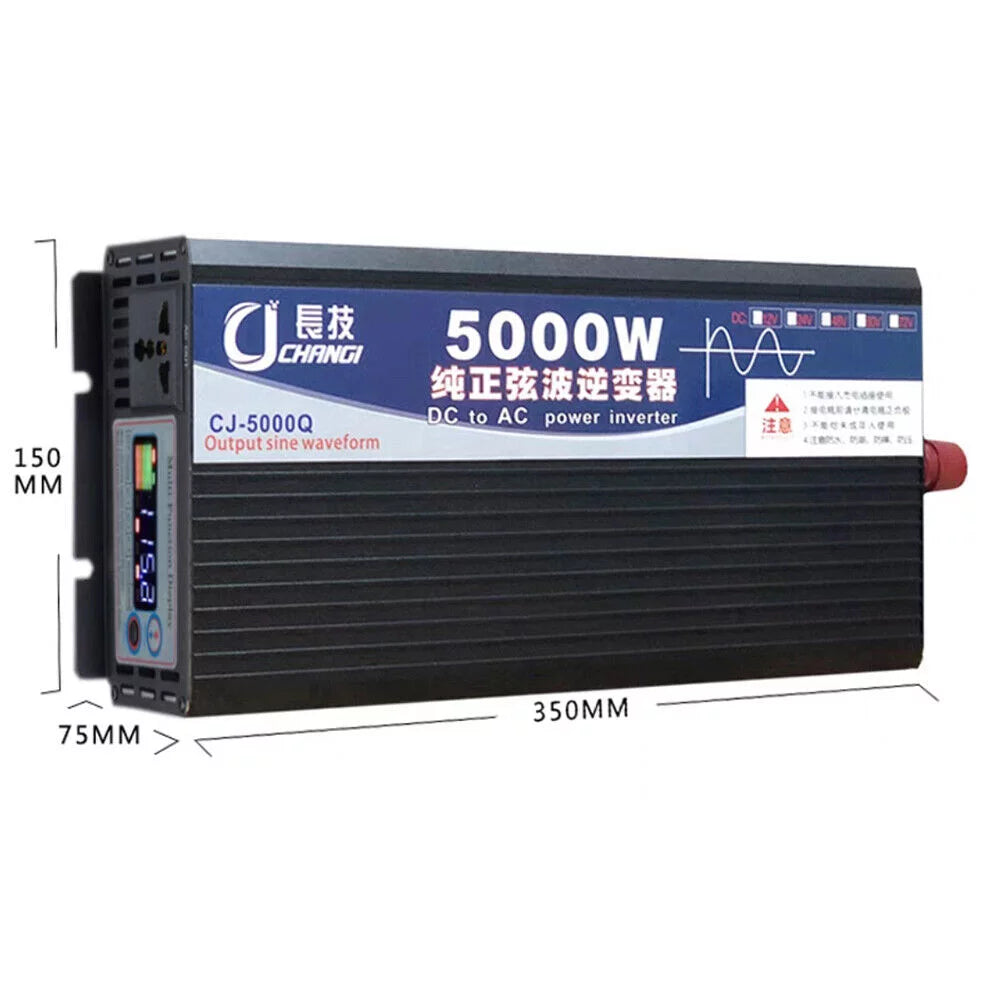 5000W Pure Sine Wave Power Inverter, DC 48V to AC 110V S194547
