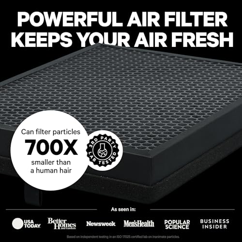 HEPA Air Purifier for Home Large Rooms, Quiet Air Filter for Bedroom A433