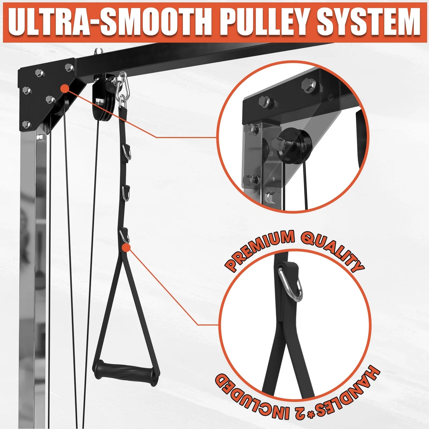 Dual Pulley Cable Machine for Home Gym W471