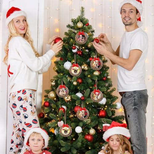 24 Pcs Christmas Photo Ornament Frames for Baby First Christmas Tree Keepsake F1934