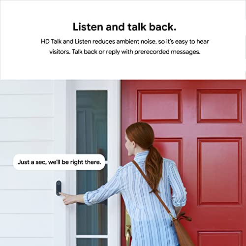 Video Doorbell with 24/7 Streaming, HDR Video, Night Vision, and Person Alerts Q529559