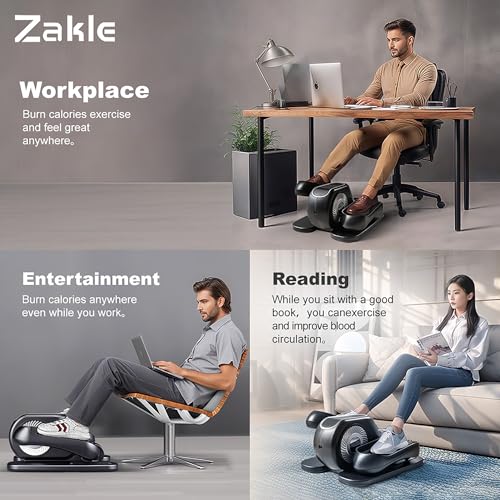 Under Desk Elliptical Machine with Remote Control and 12 Adjustable Speeds X285637