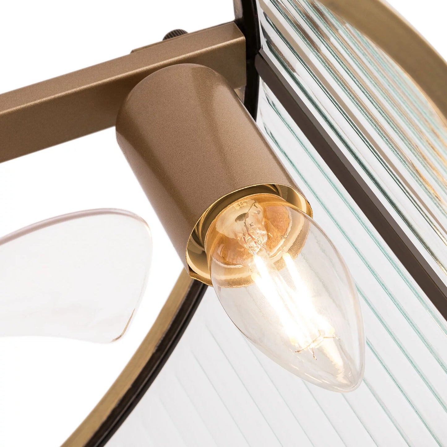 Farmhouse Ceiling Fan Light Gold With Remote Control L2827