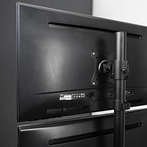 Dual Monitor Desk Mount Stand with Height Adjustment for 2 LCD Ultrawide Screens up to 34 Inches L393