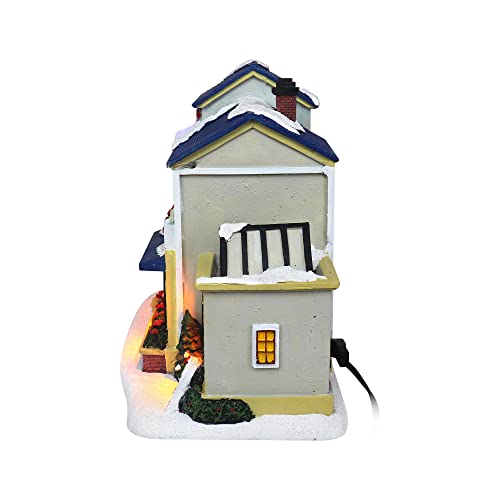 Lighted Musical Snow Village with Animated Kids Sledding A910926