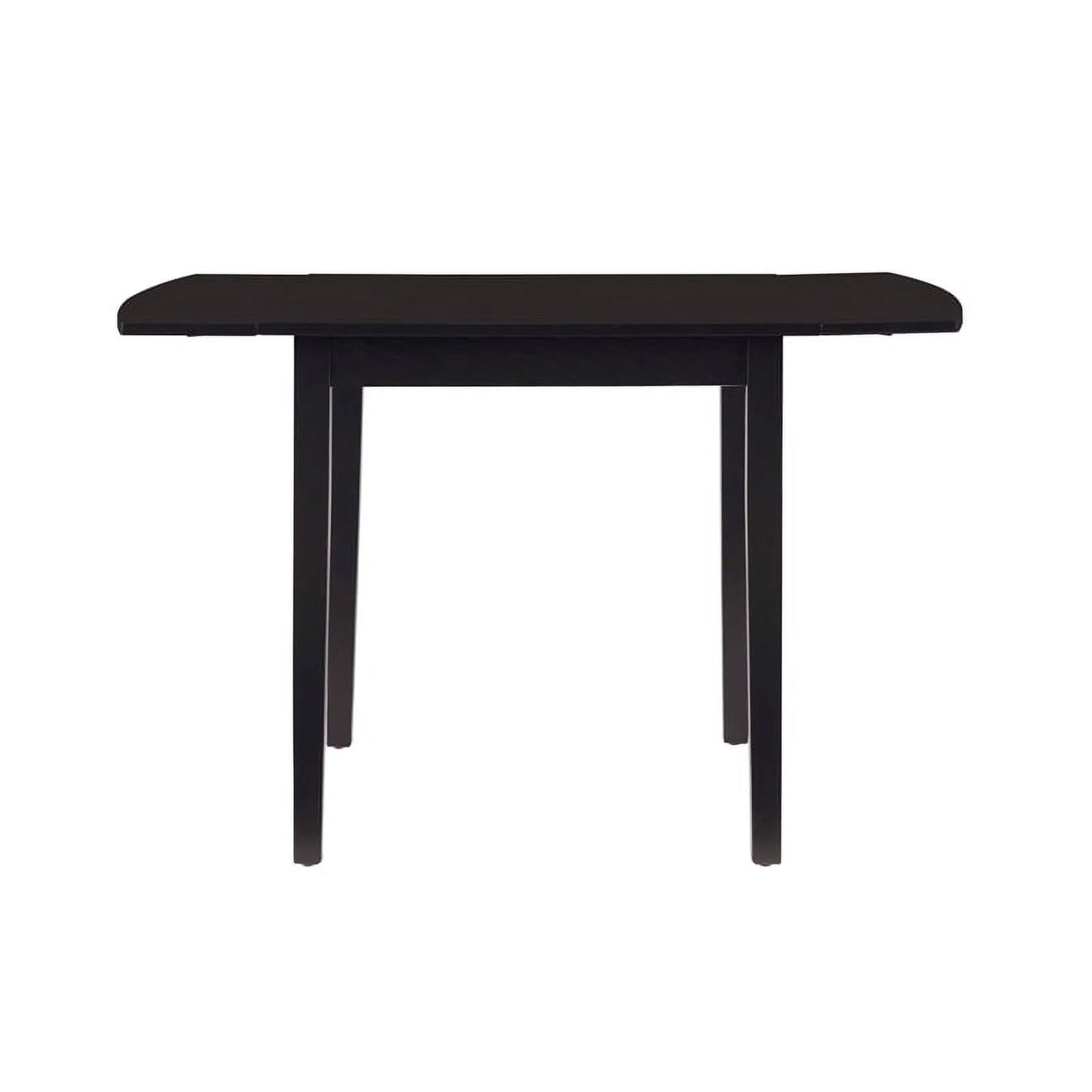 Square Wood Drop Leaf Table in Black O4185