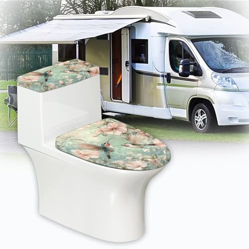 Christmas Toilet Lid and Tank Cover Set for Bathroom Decor Q334993