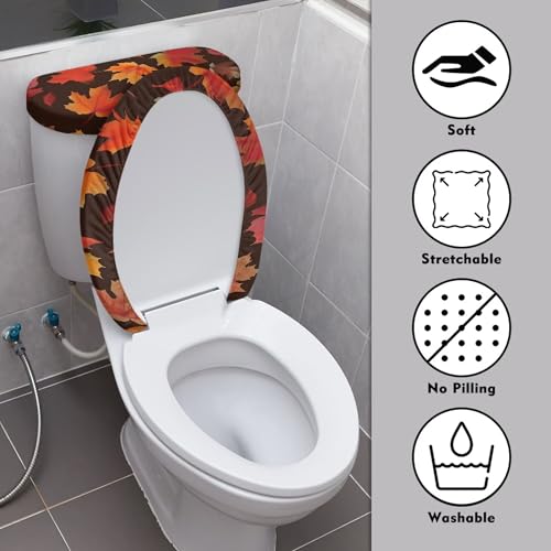 Christmas Toilet Lid and Tank Cover Set for Bathroom Decor Q334993