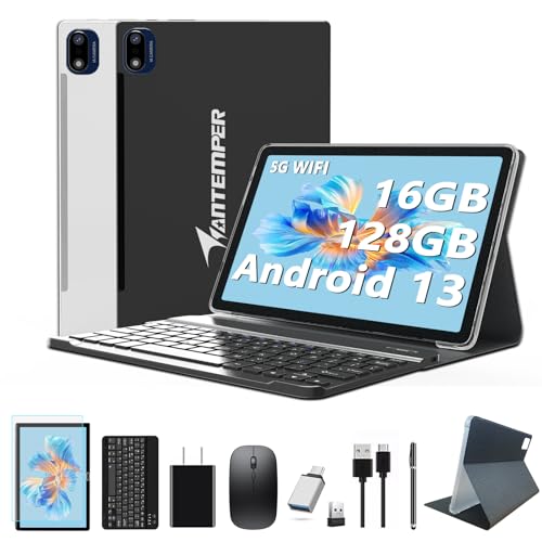 Android Tablet 10.1 Inch, 16GB RAM 128GB ROM, 2 in 1 with Keyboard Pen D35775