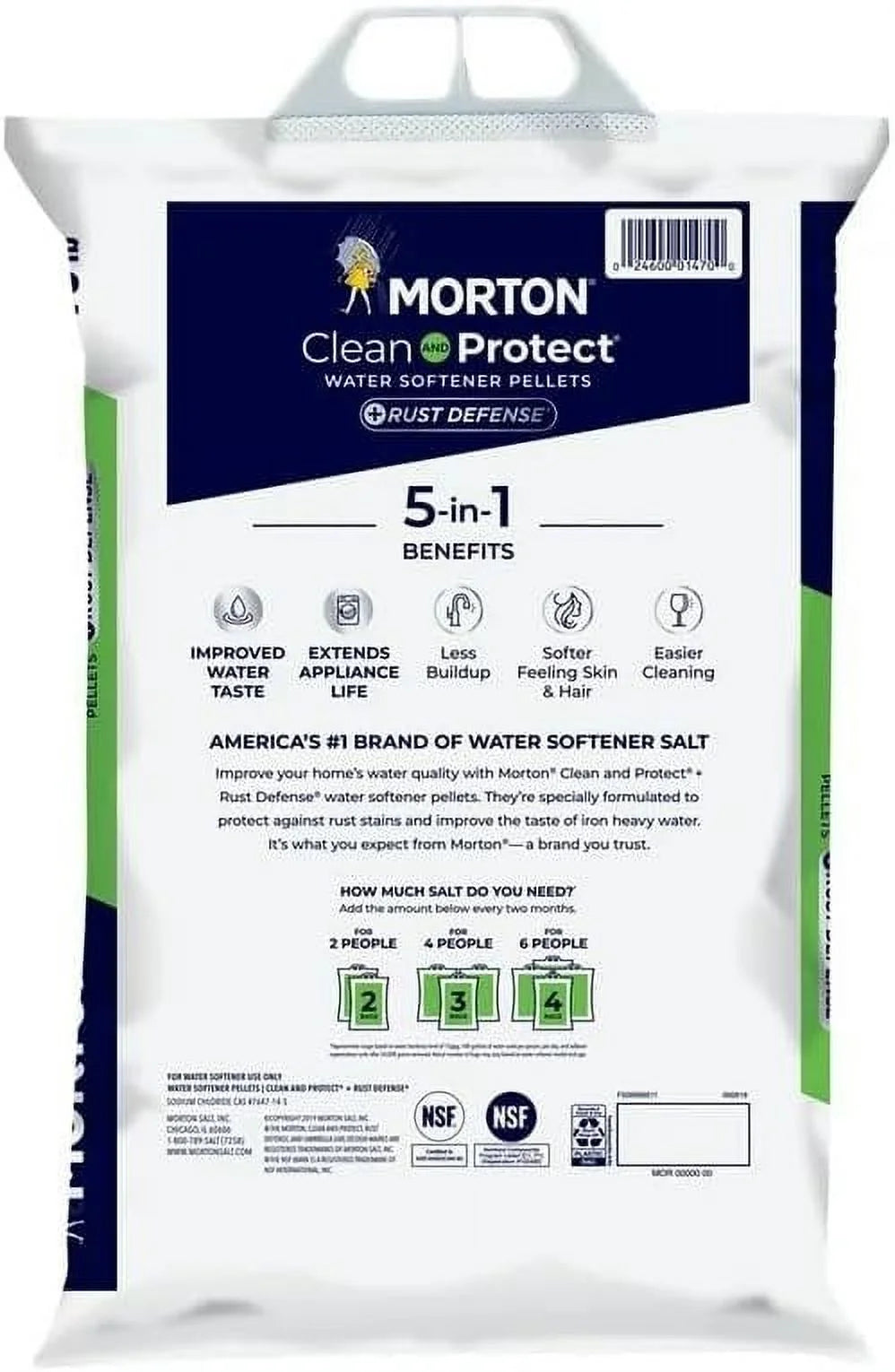 Water Softener Salt Pellets 40 lb 2 Pack U384201