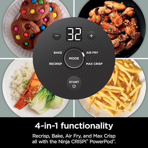 Air Fryer with Glass Containers, 4 QT & 6 Cup, Dishwasher Safe Y888