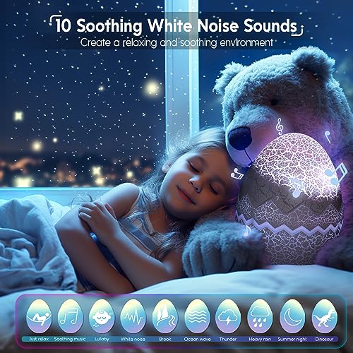 Star Projector with Bluetooth Speaker and White Noise for Bedroom U548539