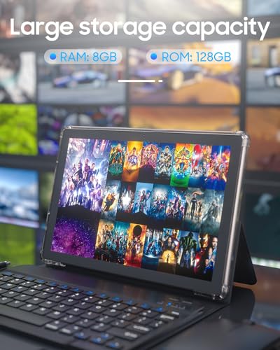 10 Inch Android Tablet with Keyboard Case Mouse Stylus S54567