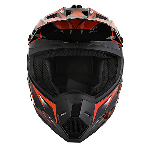 Adult Motocross Helmet Full Face Racing Style Matt Black U258