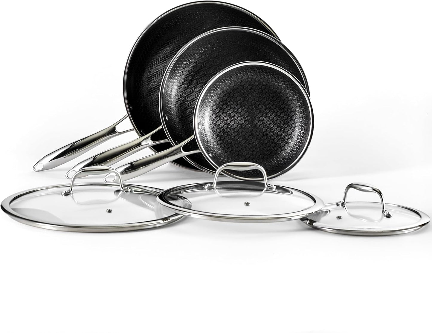 12 Piece Hybrid Stainless Steel Cookware Set with Lids O929